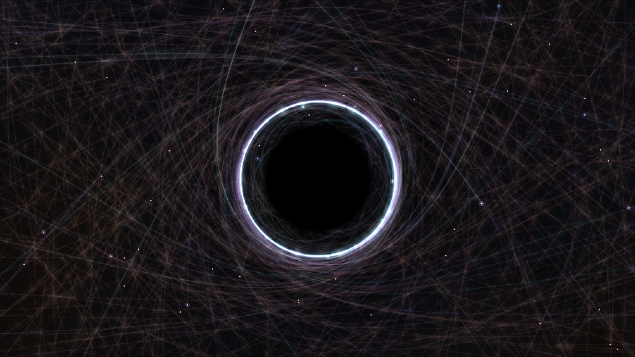 Long Exposure of Nothing interactive simulation preview